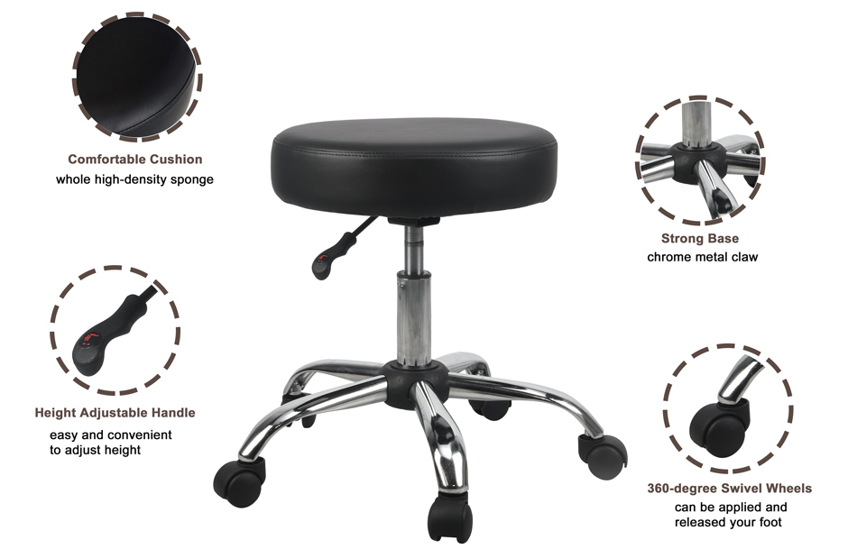 ROLLING STOOL BASE WITH WHEEL