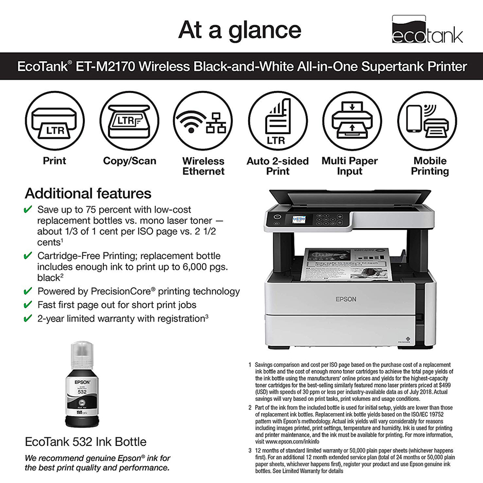 epson m 2170 printer