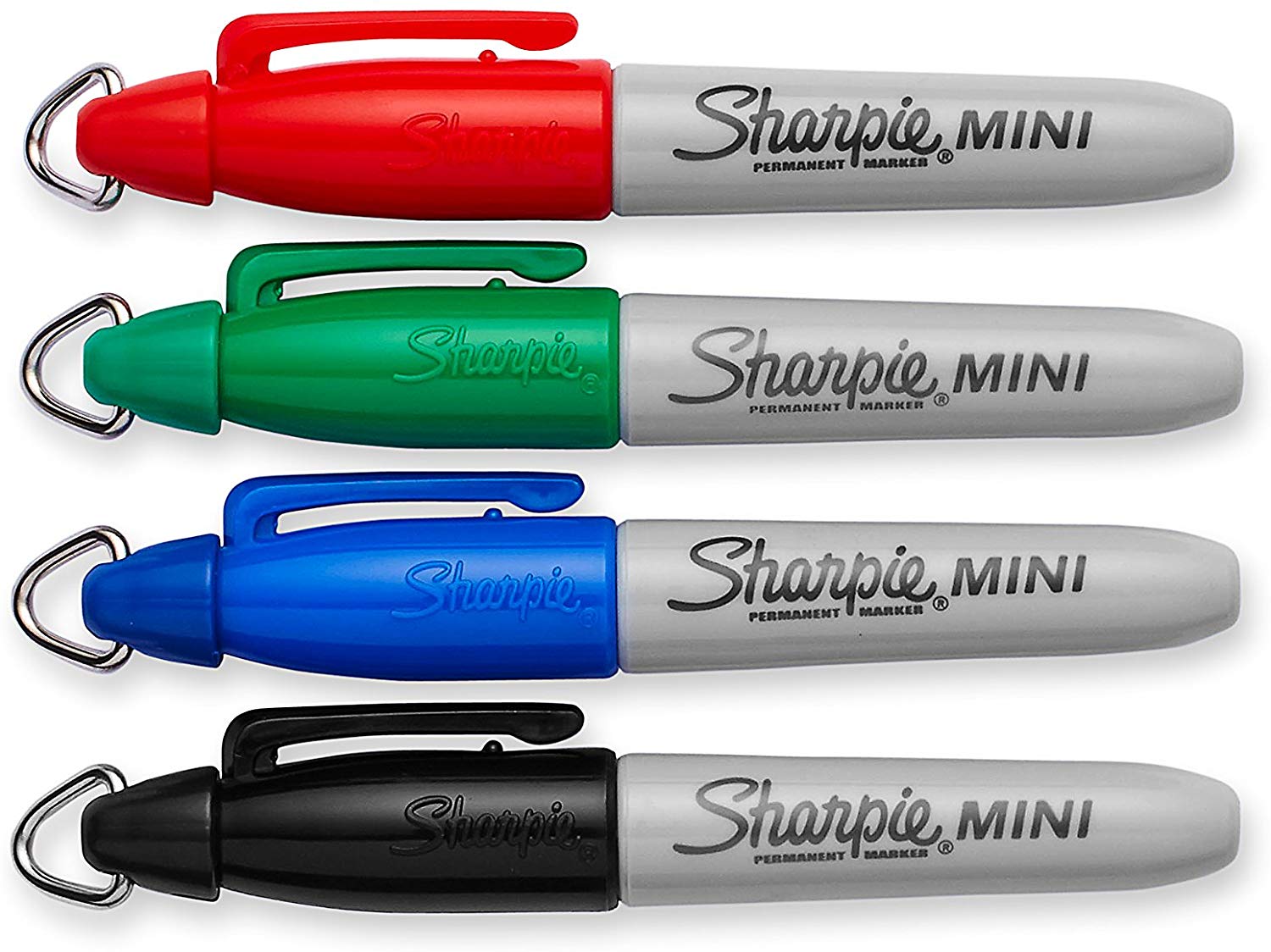 Sharpie MINI Marker Permanent, Fine Point, 4Carded, Assorted Inks