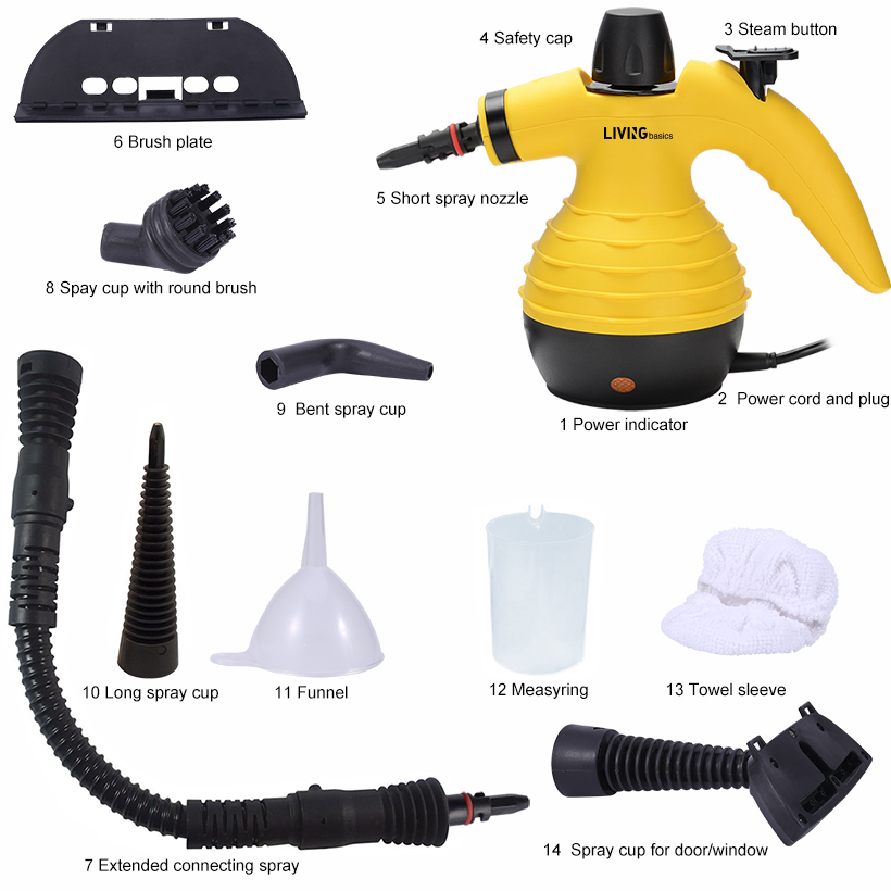 AllInOne Handheld Steam Cleaner, MultiPurpose HIGH PRESSURE