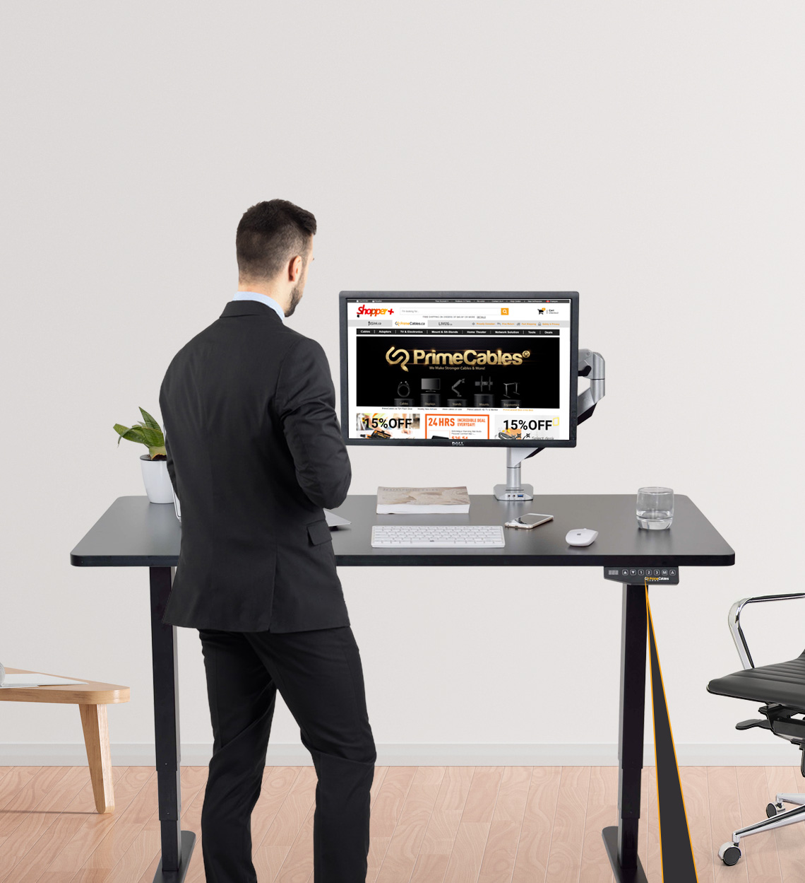 PrimeCables® Height Adjustable Sit and Standing Desk Work Study On Bed Table PrimeCables® Height Adjustable Sit and Standing Desk Work Study On Bed Table