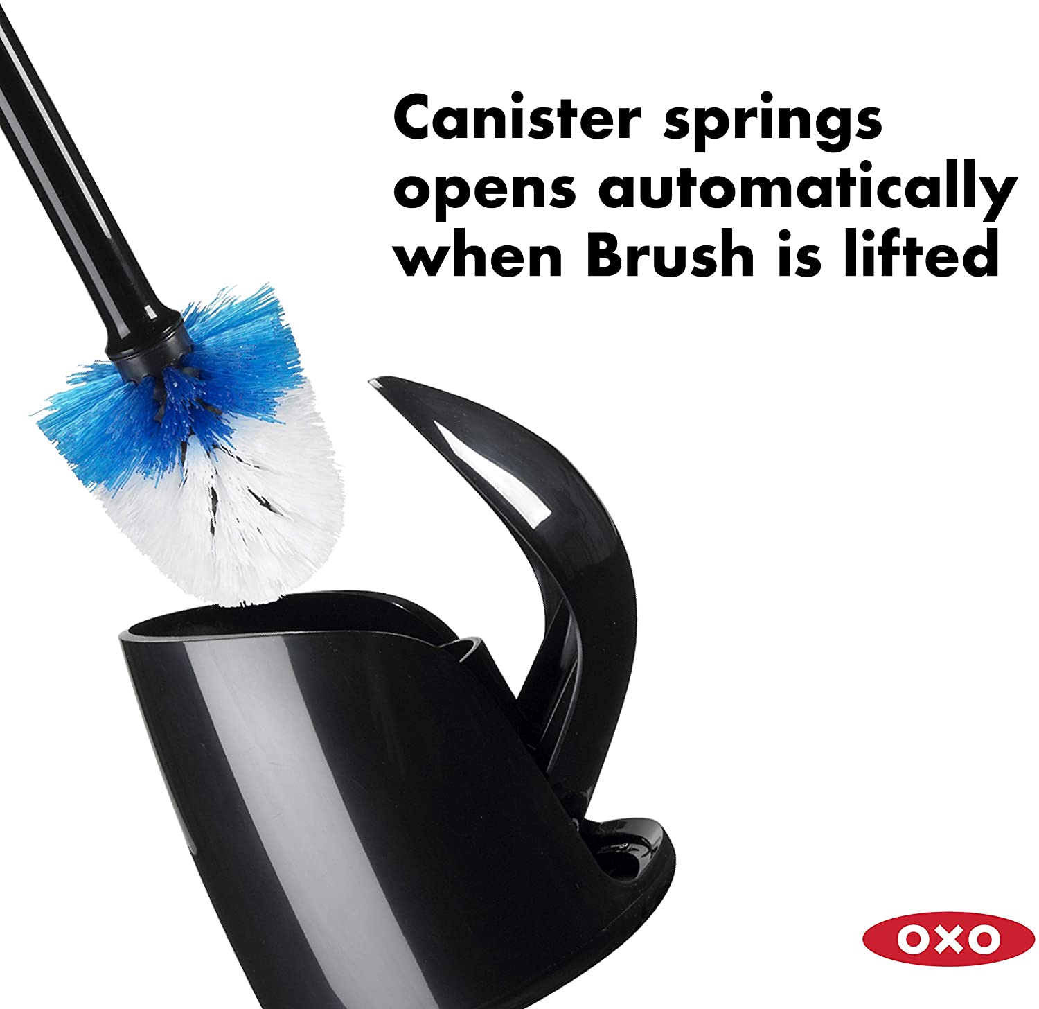OXO Compact Toilet Brush, black