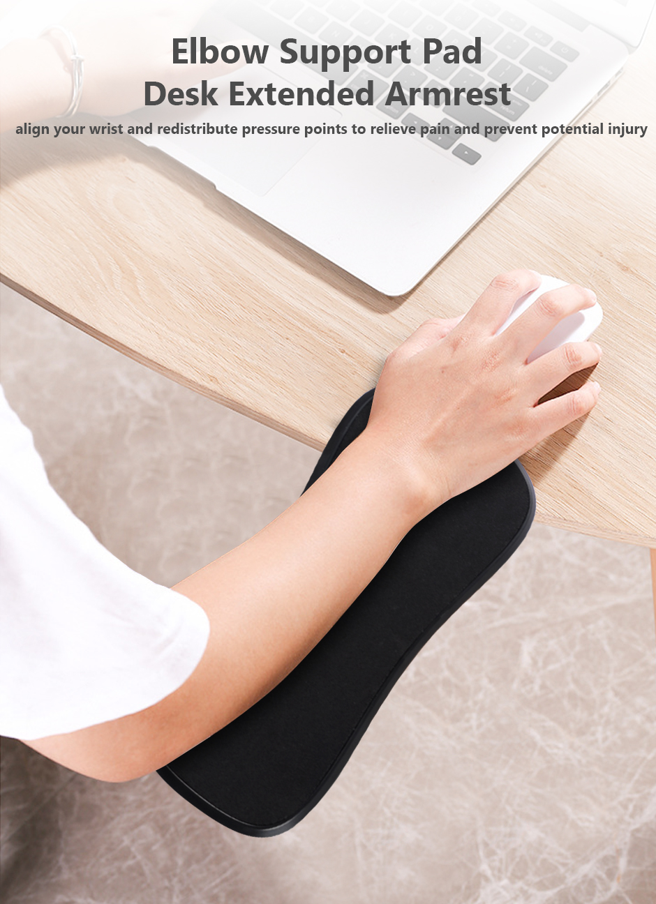 Desk Extended Armrest Elbow Support Pad, Rotatable