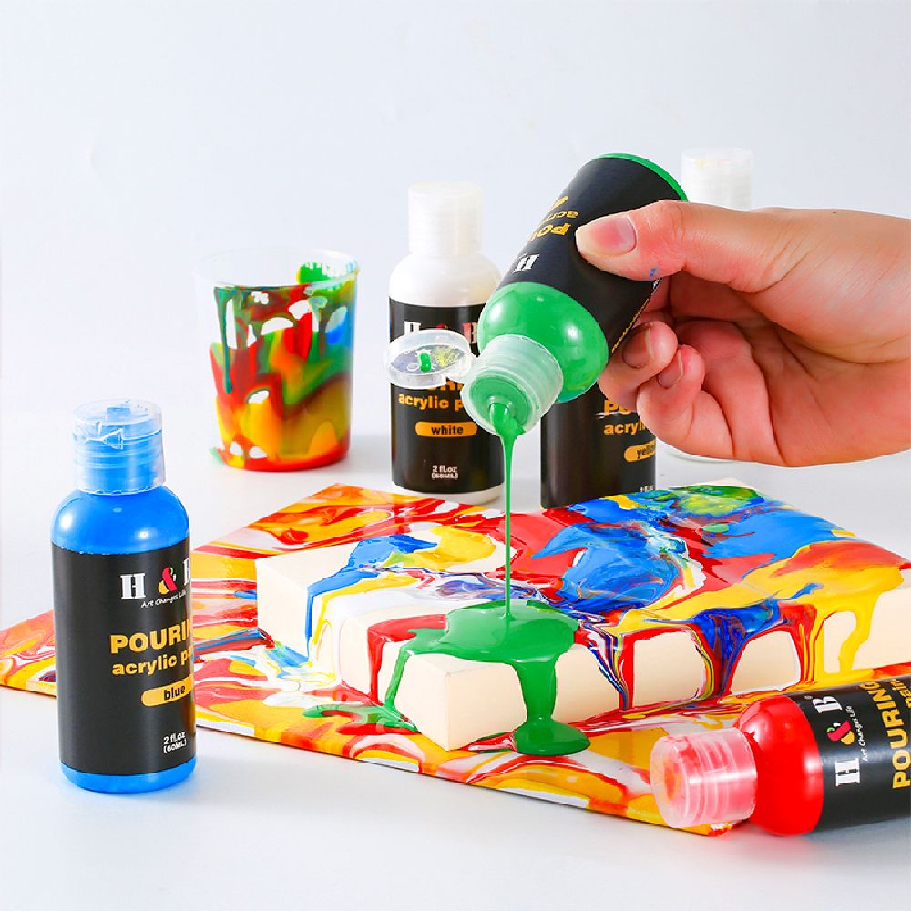 13Pcs Fluid Pouring Acrylic Paint Set