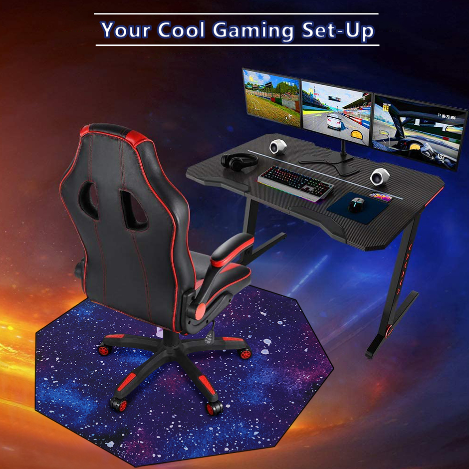 AntiSlip Galaxy Gaming Chair Mat for Hardwood Floor Moustache®