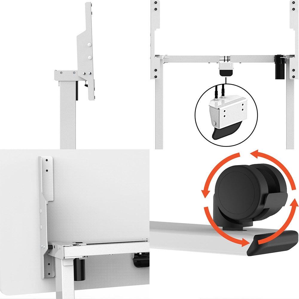 Sturdy Structure Strong Weight Capacity Sit-Stand Desk Legs