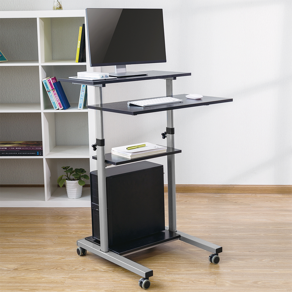 Mobile Standing Desk in the room