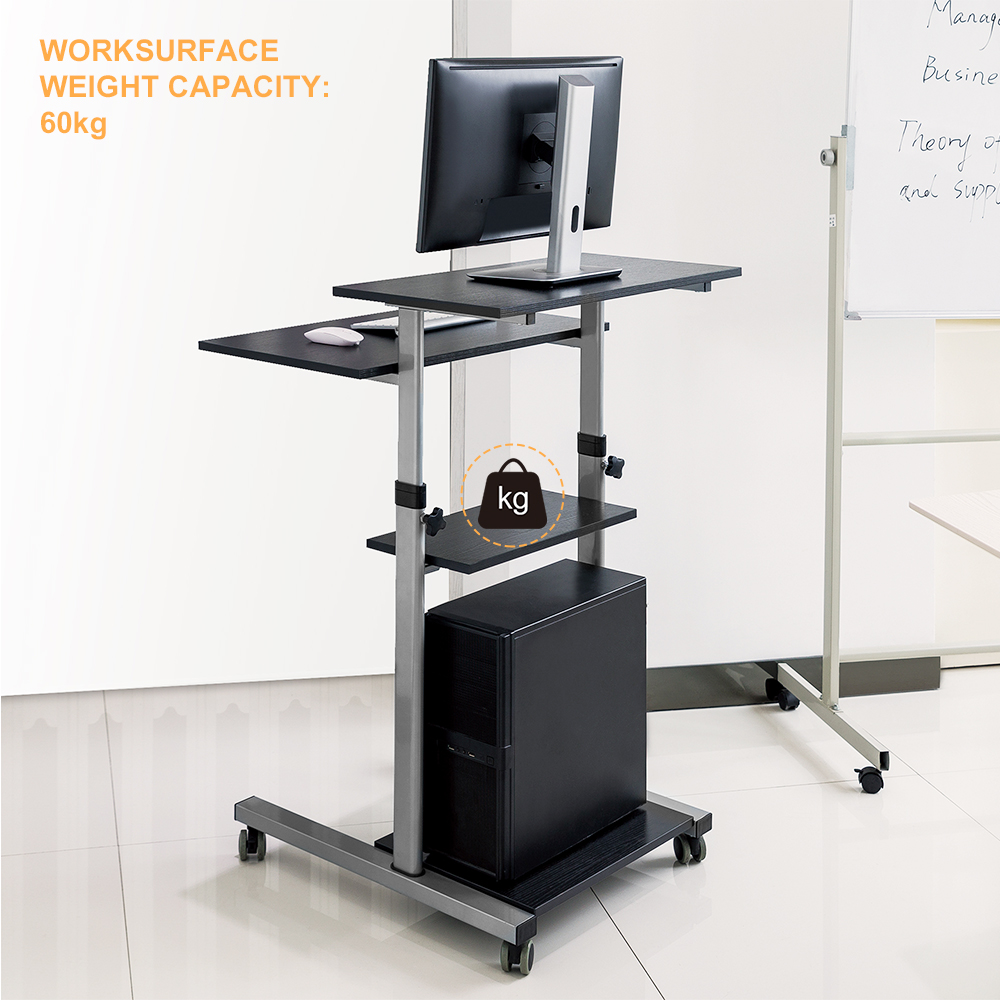 Mobile Stand Up Desk On Wheels