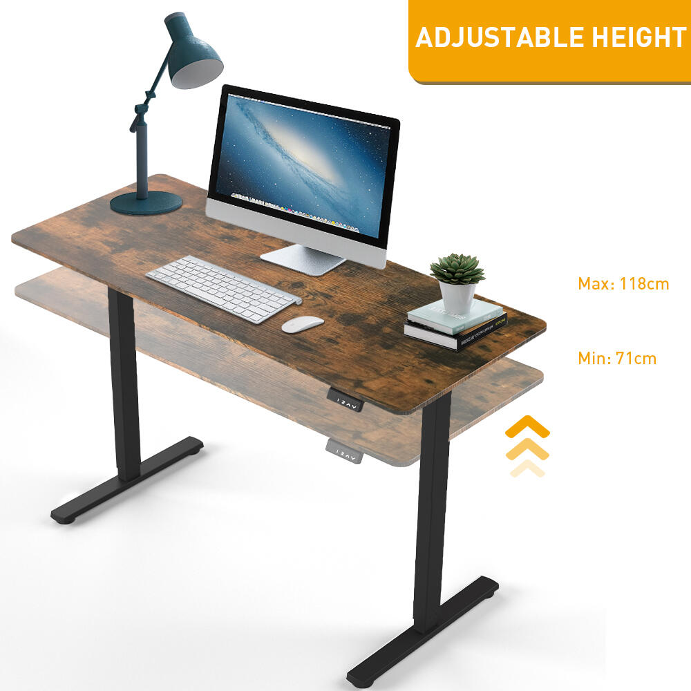 1.4 m All-In-One Sit-Stand Desk with Whole Piece Table Top