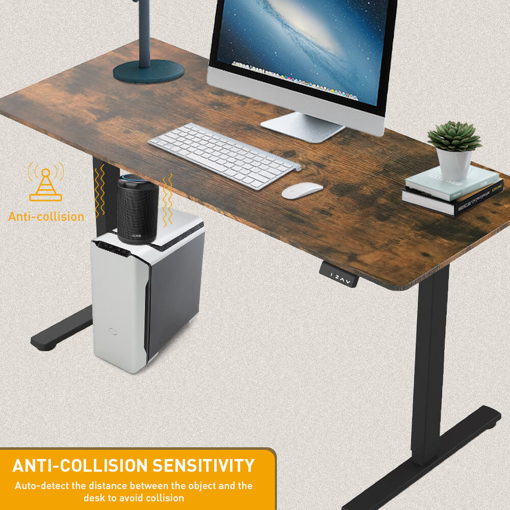 1.4 m All-In-One Sit-Stand Desk with Whole Piece Table Top