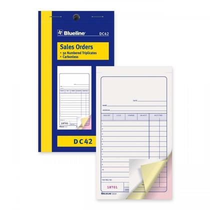 Blueline@ Sales Orders Carbonless Copy
