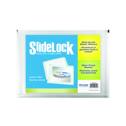 Winnable SlideLock@ Zippered Envelope (10 x 15" / 5 x 10" / 10 x 13") - 10 x 13" 760223