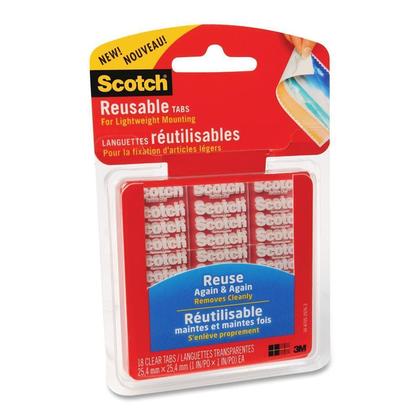3M Scotch Reusable Double-Sided Mounting Tapes (Package of 6/18/72)