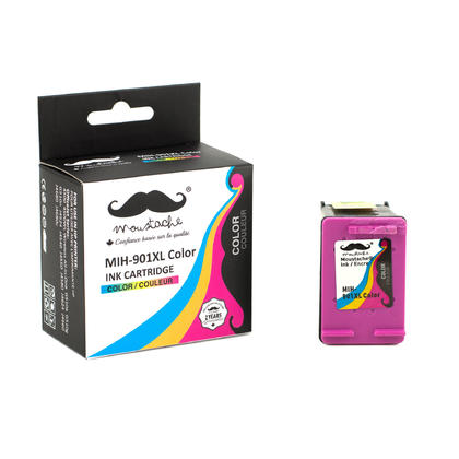 Compatible HP OfficeJet 4500WL Wireless All-in-One Color Ink Cartridge - Moustache
