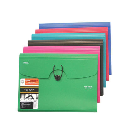 Five Star@ 13-Pocket Poly Expanding File Assorted Colors 210211
