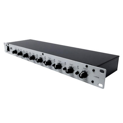 8-Channel 1U Mic Line Rack Mixer with Phantom Power - Monoprice®