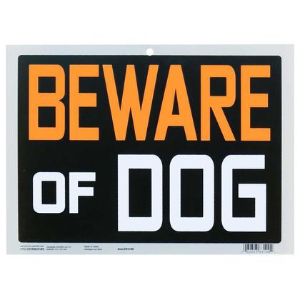 Sign "Beware of Dog" Business Safety Park Sign Pvc 9x12" 1Pc