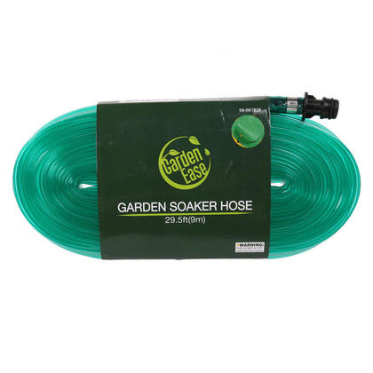 UPC 062823596382 product image for Tuyau de soaker en plastique durable de jardin de 9m, vert | upcitemdb.com
