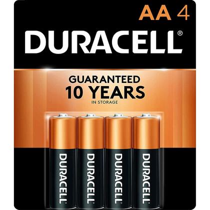 Coppertop Alkaline "AA" Batteries - Duracell® - 4/Pack