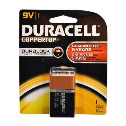 Coppertop Alkaline "9V" Battery - Duracell® - 1/Pack