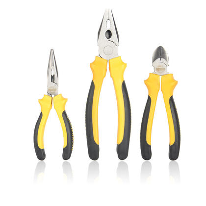 3 Piece Set American Type Pliers, Combination Pliers, Long Nose Pliers and Diagonal Pliers