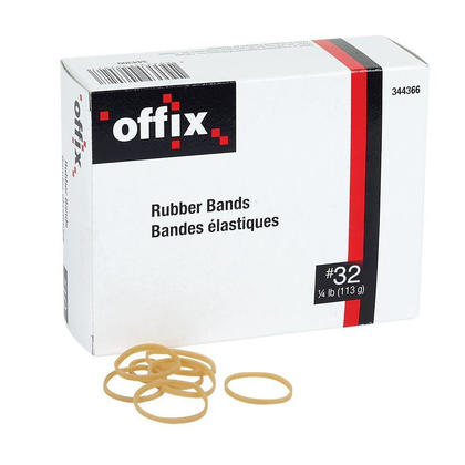 Offix@ Elastic Rubber Bands, 1/4 lb/box