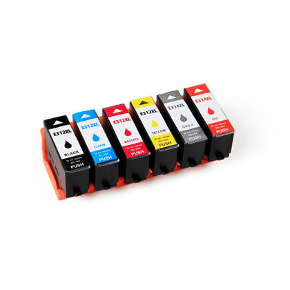 Compatible Epson Expression Photo HD XP-15000 Ink T312XL T314XL Combo BK/C/M/Y/GY/RD High Yield