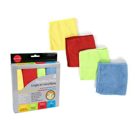 Microfiber Cleaning Cloth 11.75"x11.75" 4Pcs/Pack