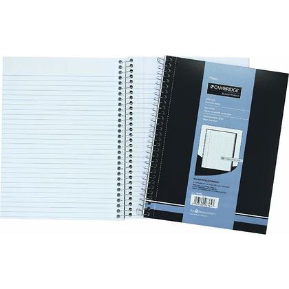 Mead@ Cambridge@ Spiral Bound Personal Notebook, 9.5" x 7.25", Wide Ruled, 160 Pages