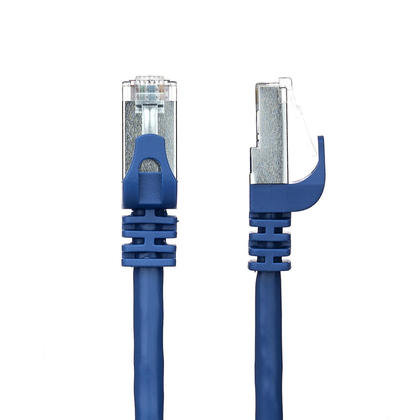 Cat8 Ethernet Network Cable Cord 27AWG, S/FTP OD6.0mm - 1 Foot - Blue PrimeCables®