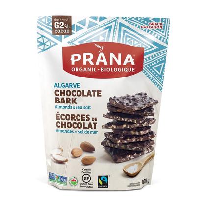 Prana Algarve Écorce de Chocolat Noir Sel Amande De Mer 100g