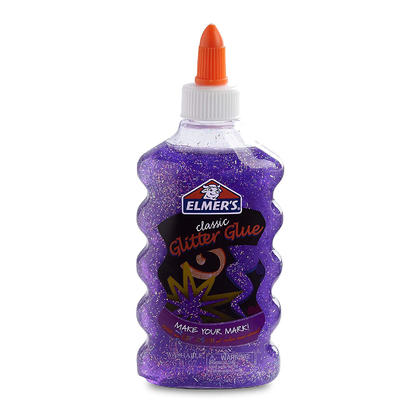 Elmer's Colle liquide à paillettes, lavable, violet, 6 onces, 1 unité