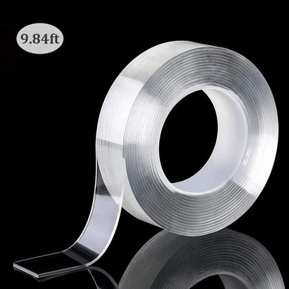 Reusable Traceless Nano Tape, Transparent, 3m, 1/Pack