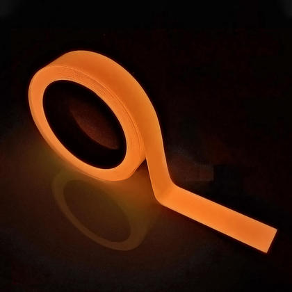Ruban lumineux Glow-in-Dark, ruban fluorescent fluorescent auto-adhésif Gaffer - Orange