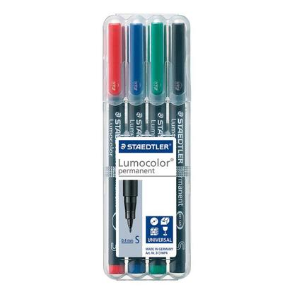 Staedtler lumocolor nperm broad 4-clr st 312wp4 (031901304218)