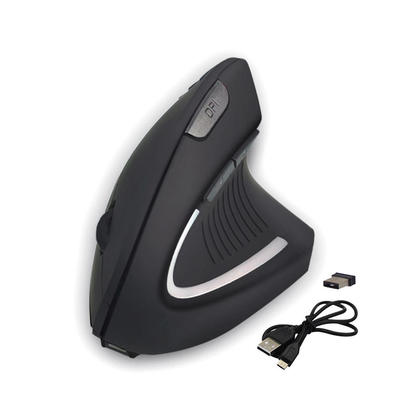 2.4G Right-Handed Wireless Vertical Mouse, Black