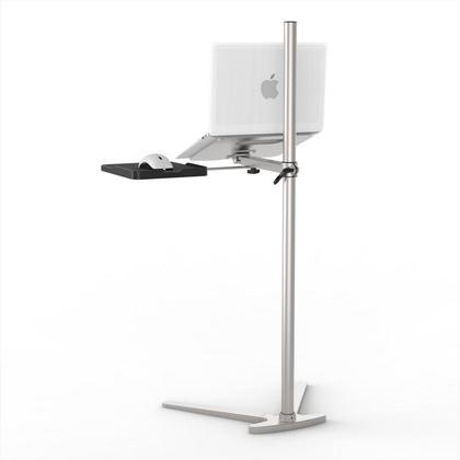 Mobile Sit-Stand Laptop Stand, Height Adjustable, Aluminum