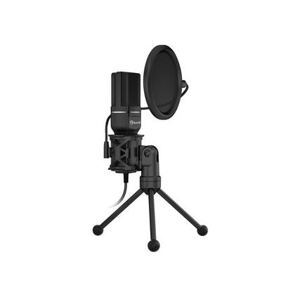 Marvo USB Gaming and Streaming Microphone d'enregistrement audio Professionel omnidirectionnel-Noir