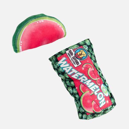 Fun Candy 2-IN-1 Watermelon Dog Toy, 12 " - Silver Paw