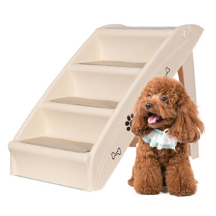 Plastic foldable plastic pet ladder