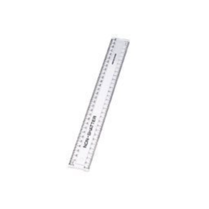 Acme United Transparent Plastic Ruler, 391995