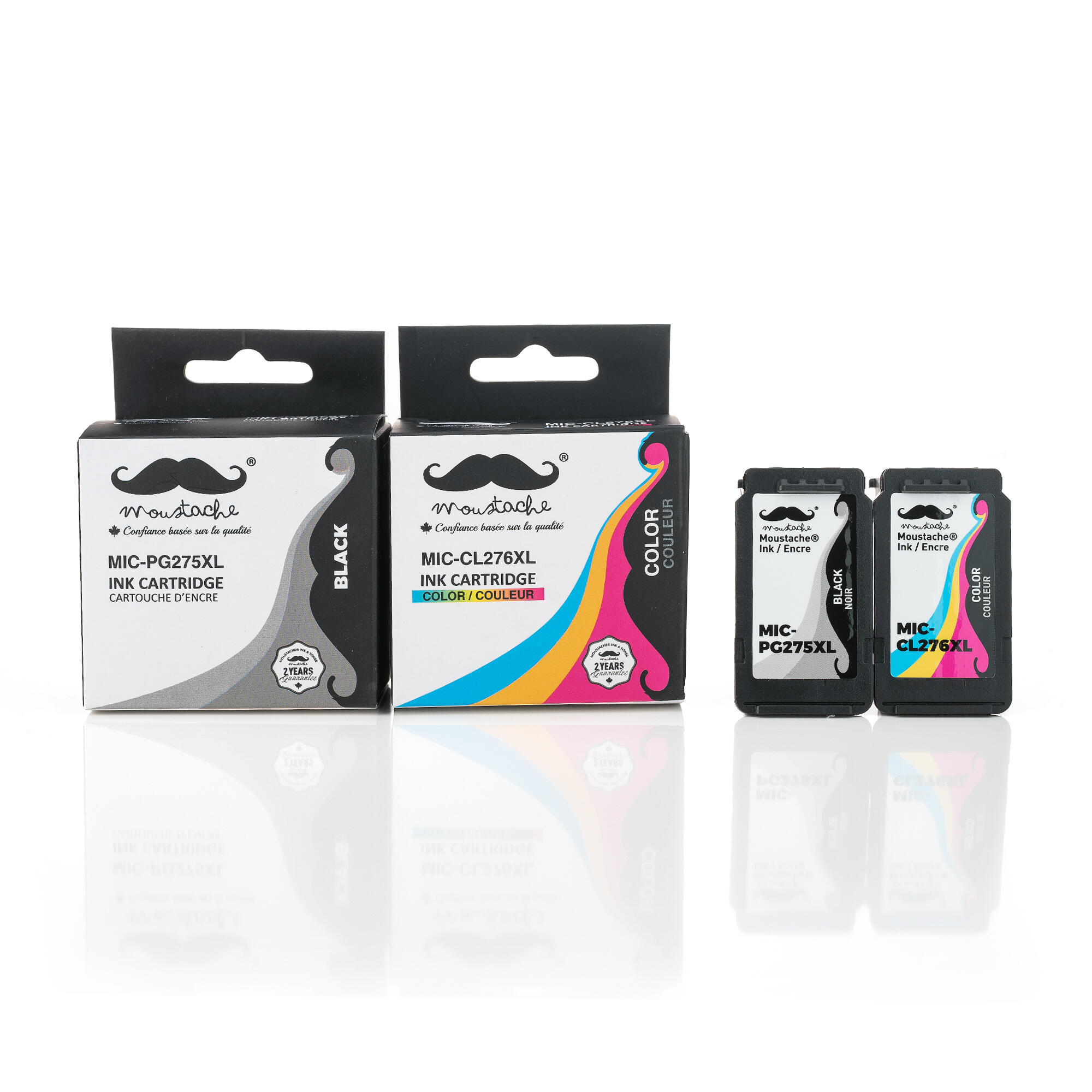PG-275XL & CL-276XL Ink Cartridge Combo Pack - High Yield Compatible For Canon PIXMA TS/TR Series Printers
