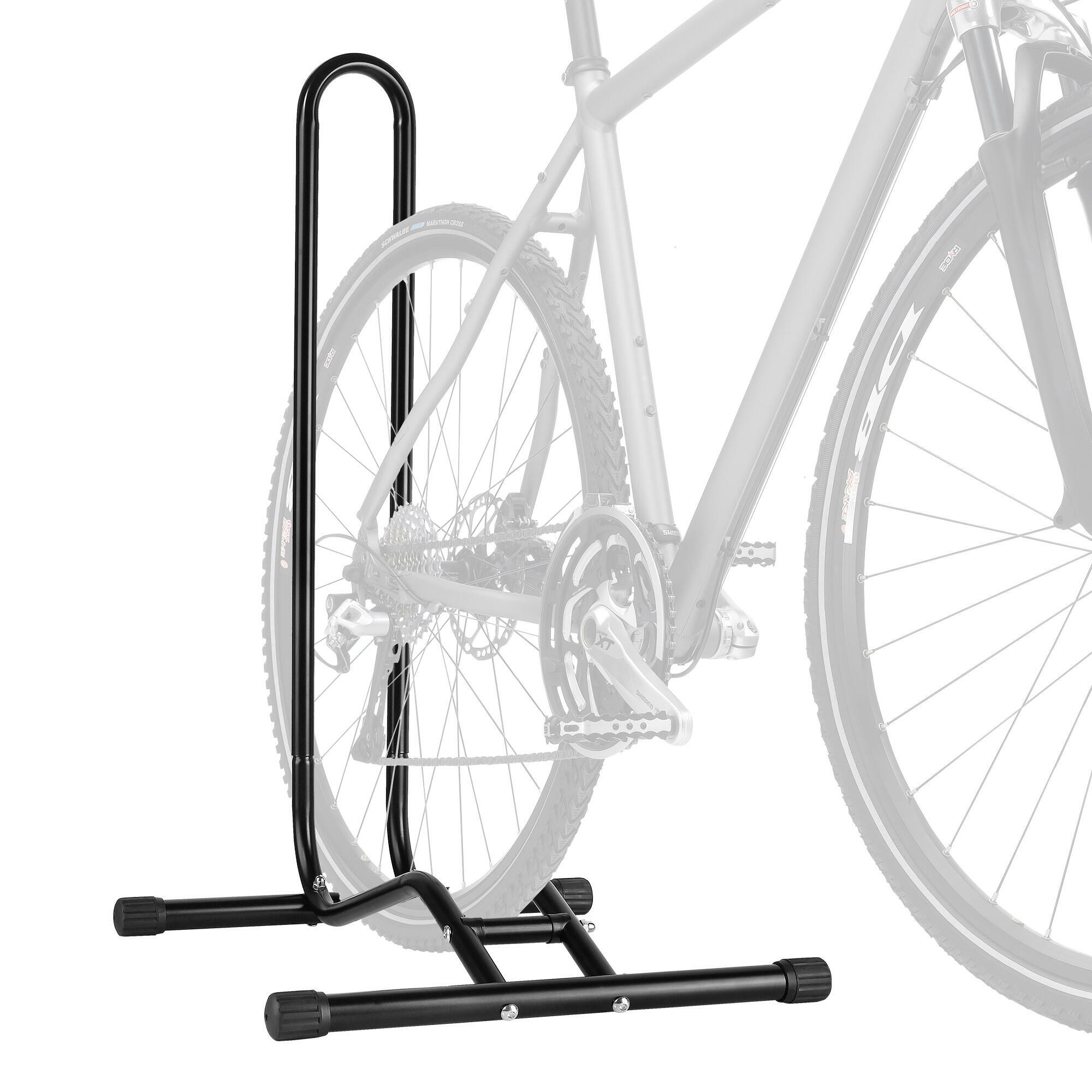 Upright Design Bicycle Stand Rack with Adjustable Height for Indoor