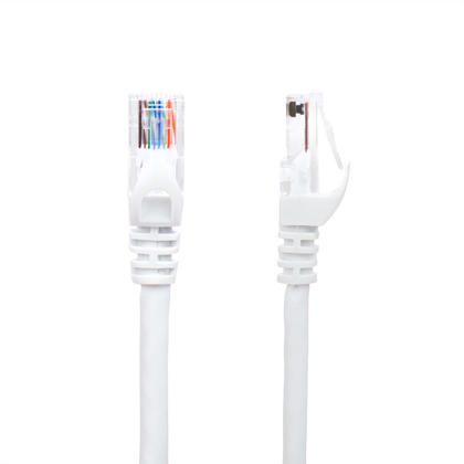 6FT Cat6 550MHz UTP 24AWG RJ45 Ethernet Network Cable, White - PrimeCables® - 1/Pack