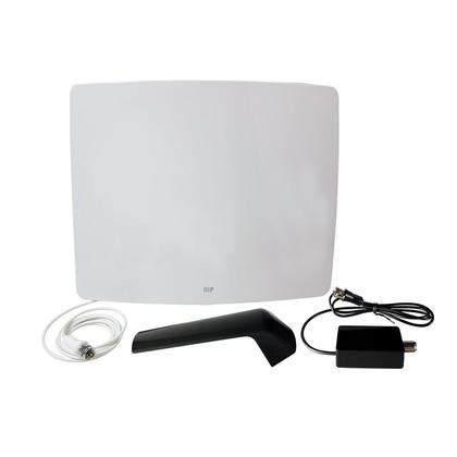 Active Curved HD5 HDTV Antenna, 60 Mile Range - Monoprice®