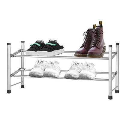 Stackable 2 Tier Shoe Rack Organizer 6 -12 Pairs Shoe Storage Organizer