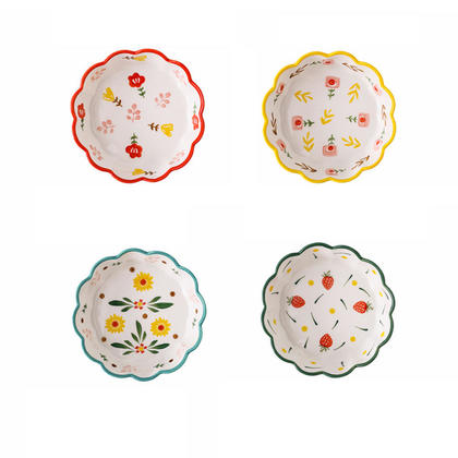 Ceramic 7" Salad Bowls Set, LIVINGbasics®