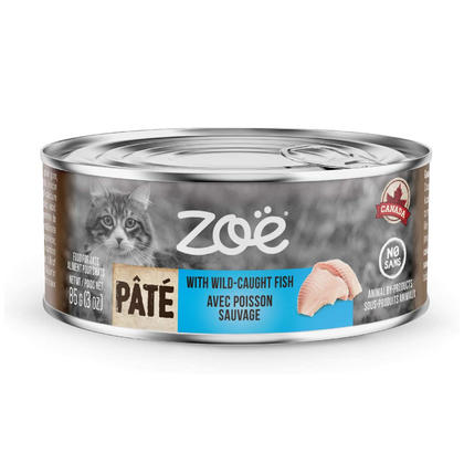 Pate Wet Food with Wild Caught Fish for Cats - 85 g (3 oz) - Zoë