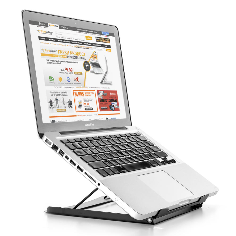 Dab1b primecables cab lps01 2 monitor desk mounts height adjustable laptop tablet stand portable ergonomics primecables 
