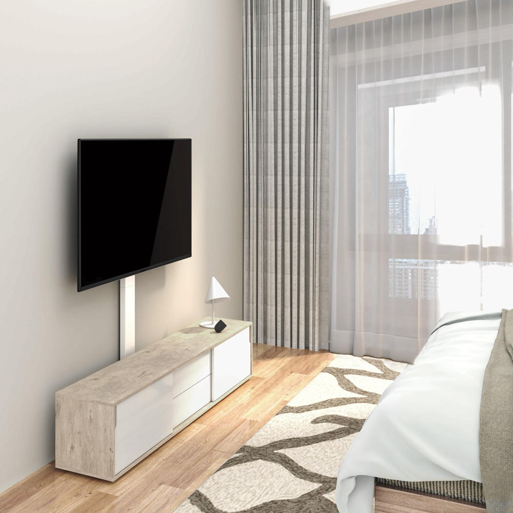 A82da primecables cab pc 08149 tv wall mounts stands slim tv cart tv stand for led lcd 37 80 screens up to 88lb primecables 